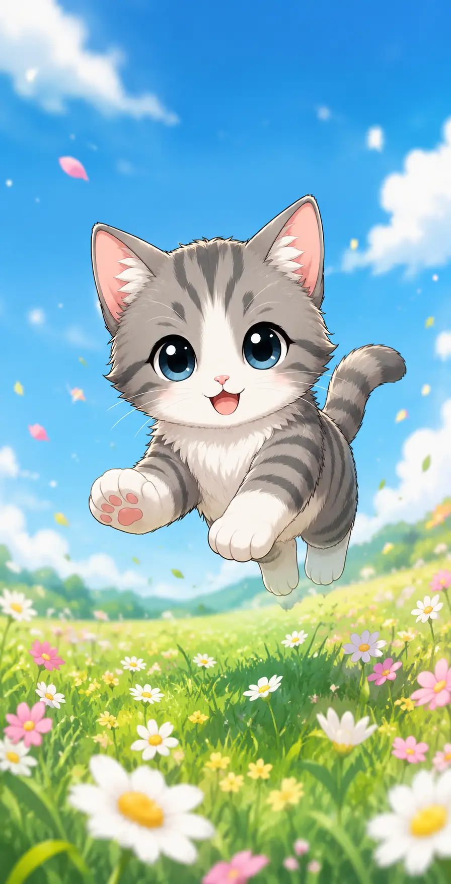 Purrmio Splash-Art mit Katze